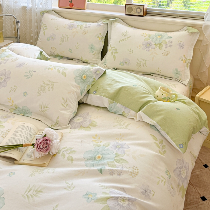 91家纺网 家纺一手货源 找家纺 花梦欣 2025新款全棉印花单品系列-单被套 蝶舞恋曲