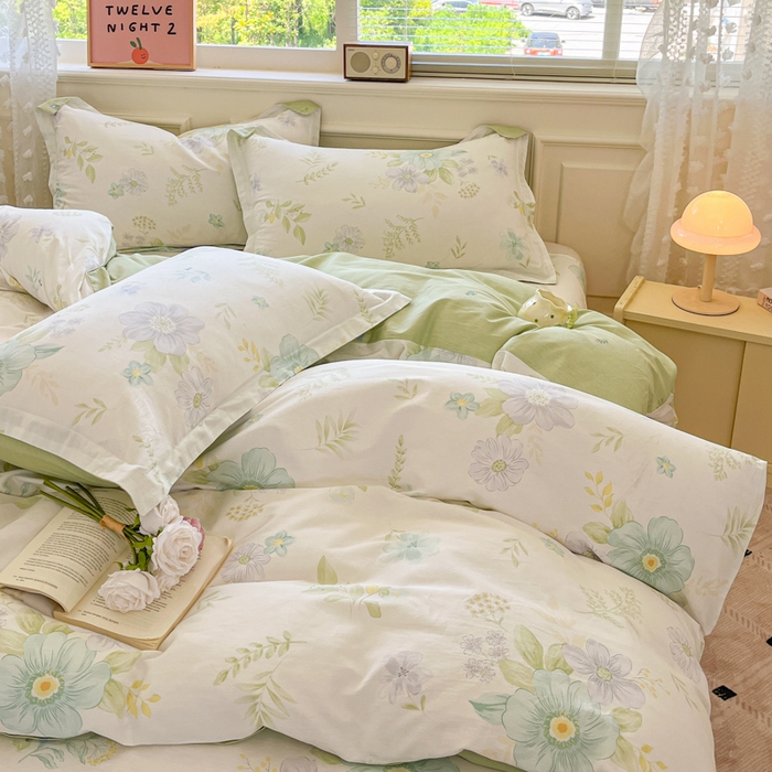 91家纺网 家纺一手货源 找家纺 花梦欣 2025新款全棉印花单品系列-单被套 蝶舞恋曲