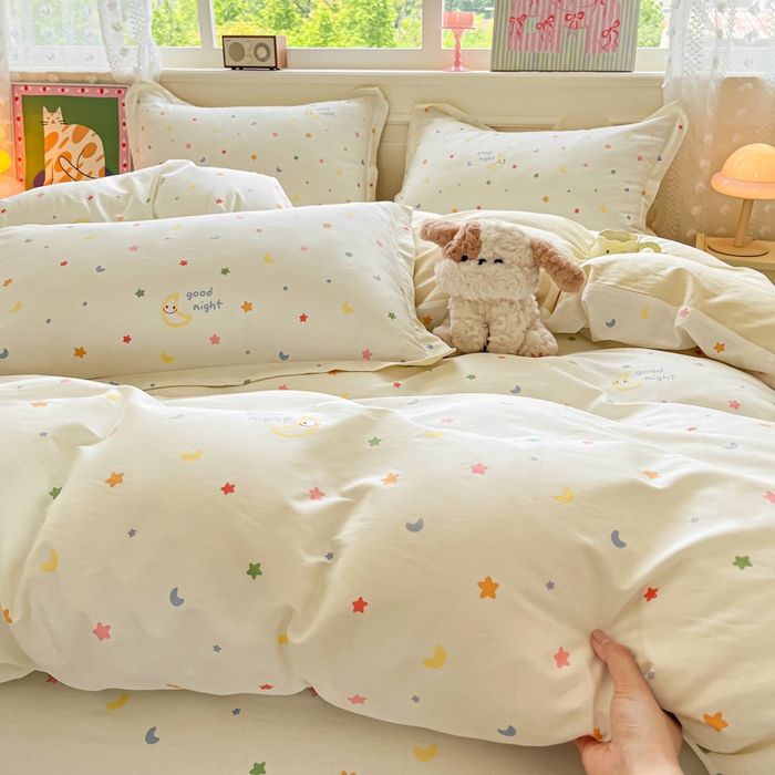 91家纺网 家纺一手货源 找家纺 花梦欣 2025新款全棉印花单品系列-单被套 繁星