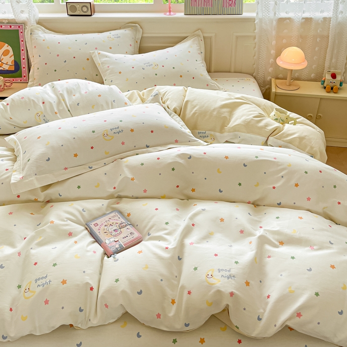 91家纺网 家纺一手货源 找家纺 花梦欣 2025新款全棉印花单品系列-单被套 繁星