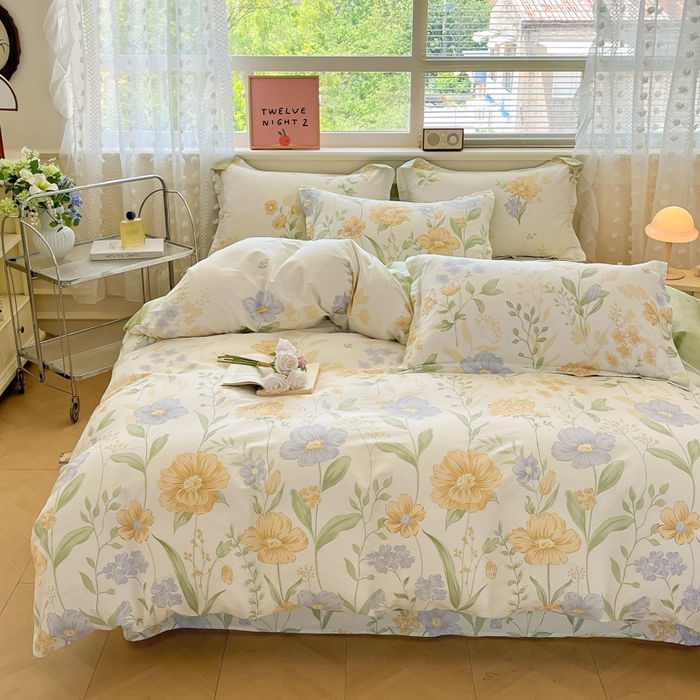 91家纺网 家纺一手货源 找家纺 花梦欣 2025新款全棉印花单品系列-单被套 灯火阑珊