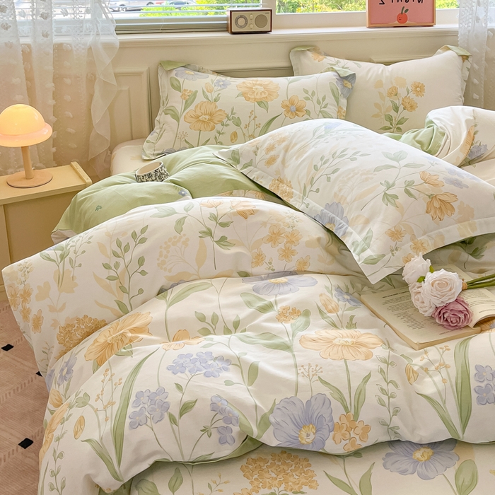 91家纺网 家纺一手货源 找家纺 花梦欣 2025新款全棉印花单品系列-单被套 灯火阑珊