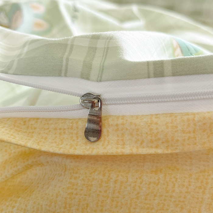 91家纺网 家纺一手货源 找家纺 花梦欣 2025新款全棉印花单品系列-单被套 薄荷兔兔