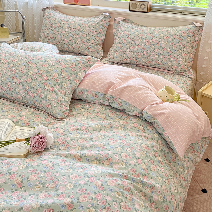 91家纺网 家纺一手货源 找家纺 花梦欣 2025新款全棉印花单品系列-单被套 柏林梦境绿