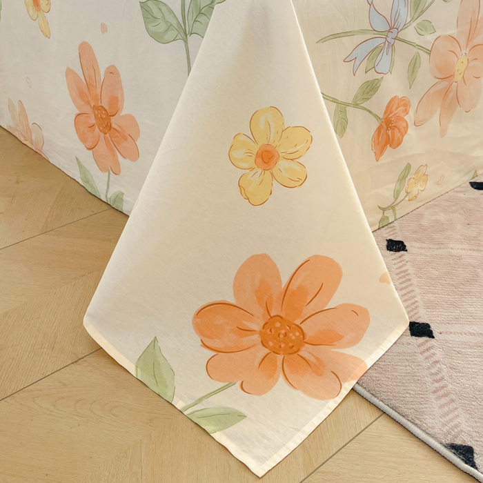 91家纺网 家纺一手货源 找家纺 花梦欣 2025新款全棉印花单品系列-单被套 班纳花园