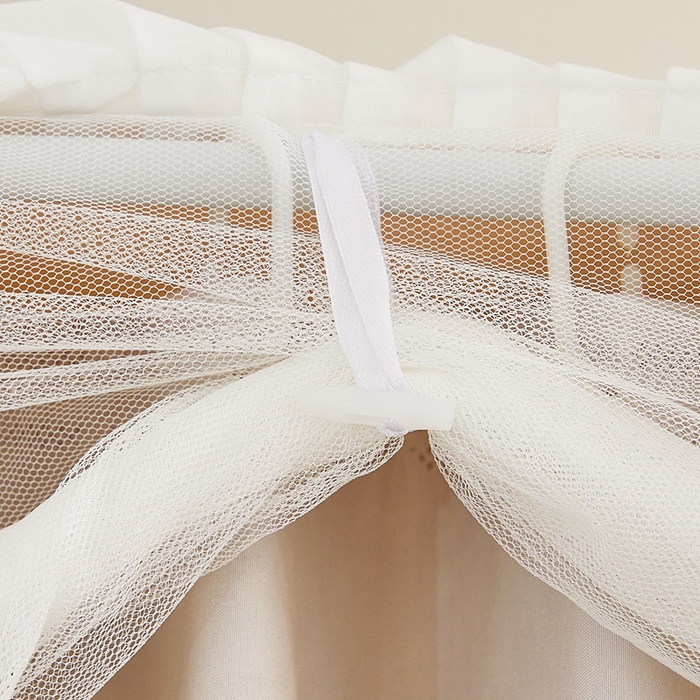 91家纺网 家纺一手货源 找家纺 梦尔佳蚊帐 2025新款学生宿舍遮光床帘蚊帐-花晨月夕 花晨月夕 奶白