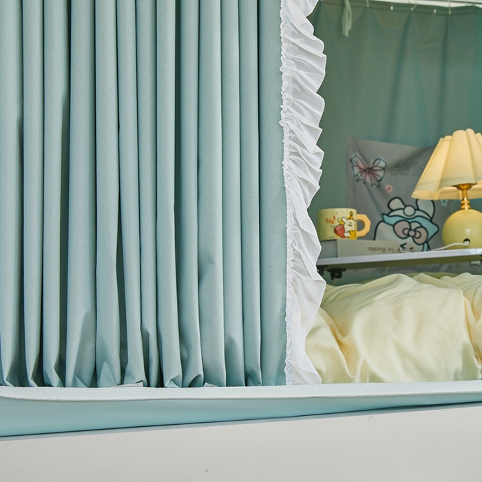 91家纺网 家纺一手货源 找家纺 （总）梦尔佳蚊帐 2025新款学生宿舍遮光床帘蚊帐-花晨月夕