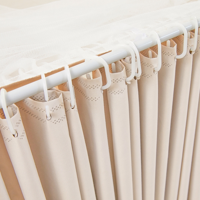 91家纺网 家纺一手货源 找家纺 梦尔佳蚊帐 2025新款学生宿舍遮光床帘蚊帐-花晨月夕 花晨月夕 奶白