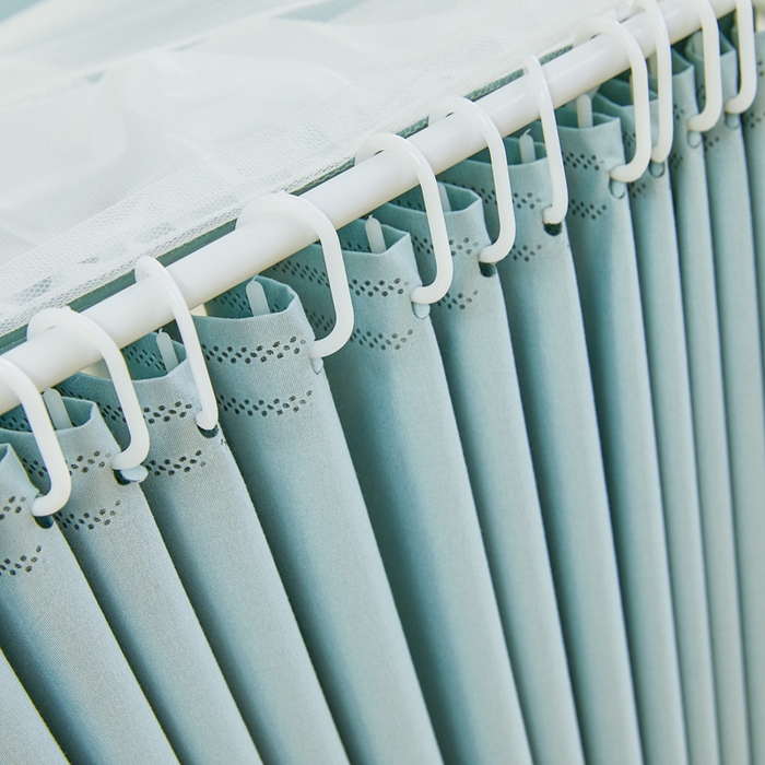 91家纺网 家纺一手货源 找家纺 梦尔佳蚊帐 2025新款学生宿舍遮光床帘蚊帐-花晨月夕 花晨月夕草绿色