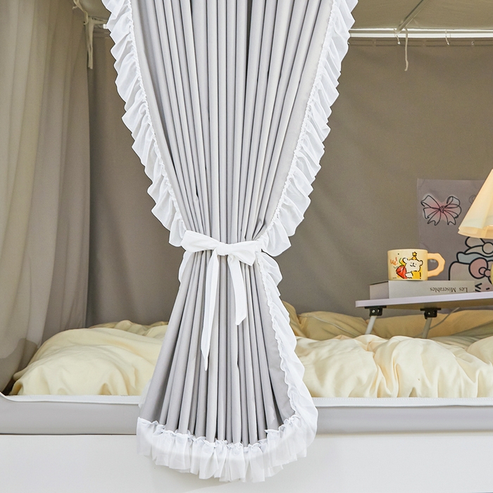 91家纺网 家纺一手货源 找家纺 梦尔佳蚊帐 2025新款学生宿舍遮光床帘蚊帐-花晨月夕 花晨月夕 亚灰