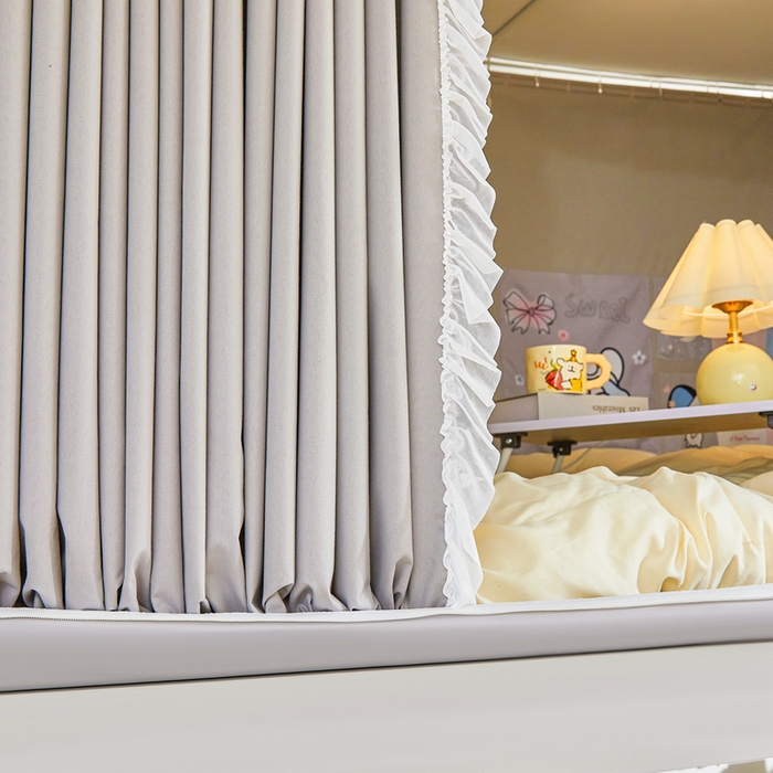 91家纺网 家纺一手货源 找家纺 梦尔佳蚊帐 2025新款学生宿舍遮光床帘蚊帐-花晨月夕 花晨月夕 亚灰