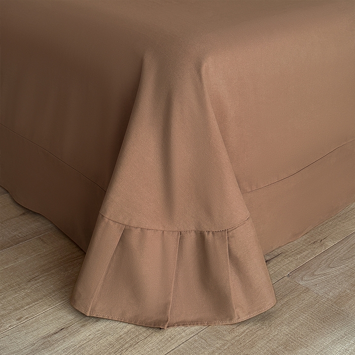 91家纺网 家纺一手货源 找家纺 帛美家纺 2025年新款全棉纯棉花边印花磨毛四件套 梦蝶