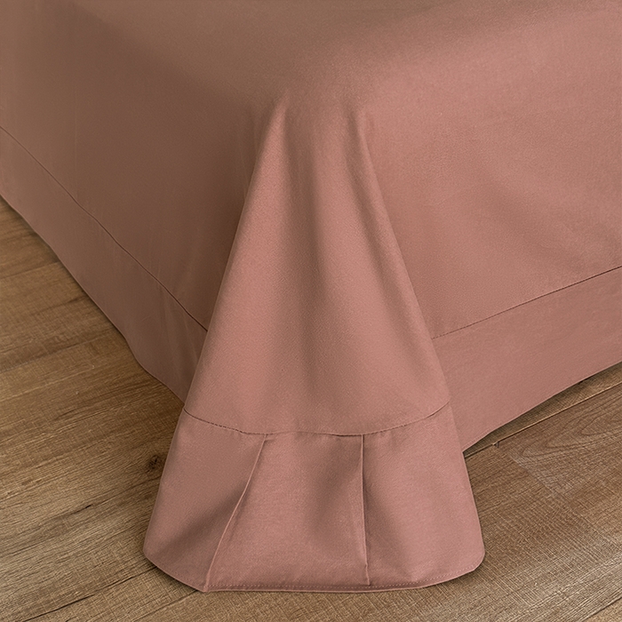 91家纺网 家纺一手货源 找家纺 帛美家纺 2025年新款全棉纯棉花边印花磨毛四件套 秘密花园-红