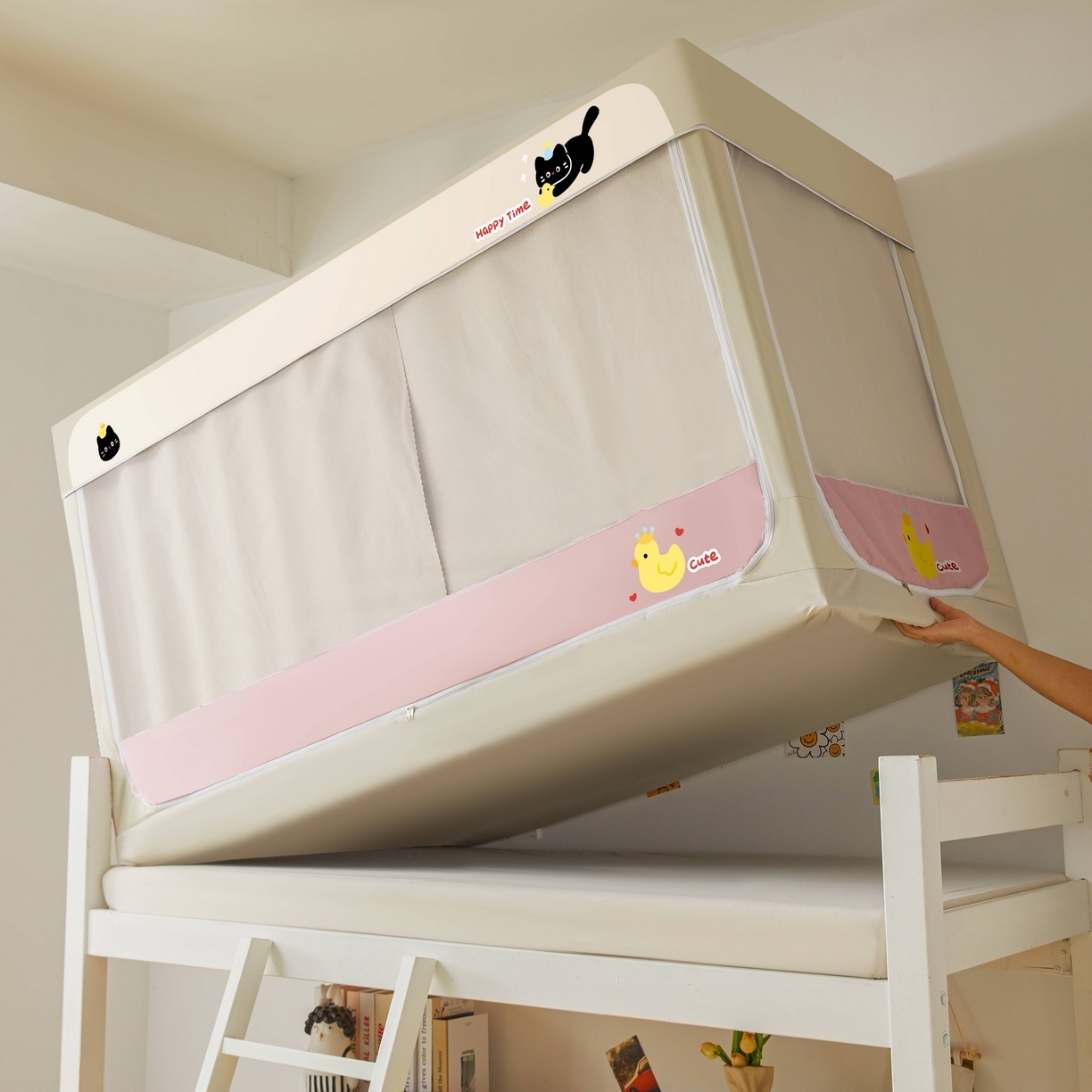 91家纺网 家纺一手货源 找家纺 （总）卓尔居 2025新款强遮光学生宿舍上下铺遮光蚊帐床帘-遮光大师