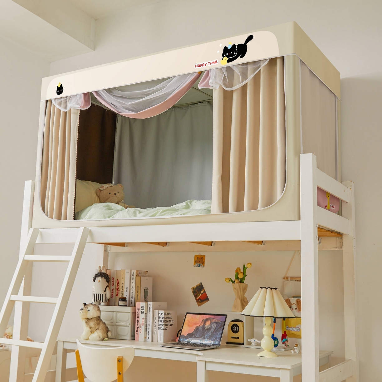 91家纺网 家纺一手货源 找家纺 （总）卓尔居 2025新款强遮光学生宿舍上下铺遮光蚊帐床帘-遮光大师