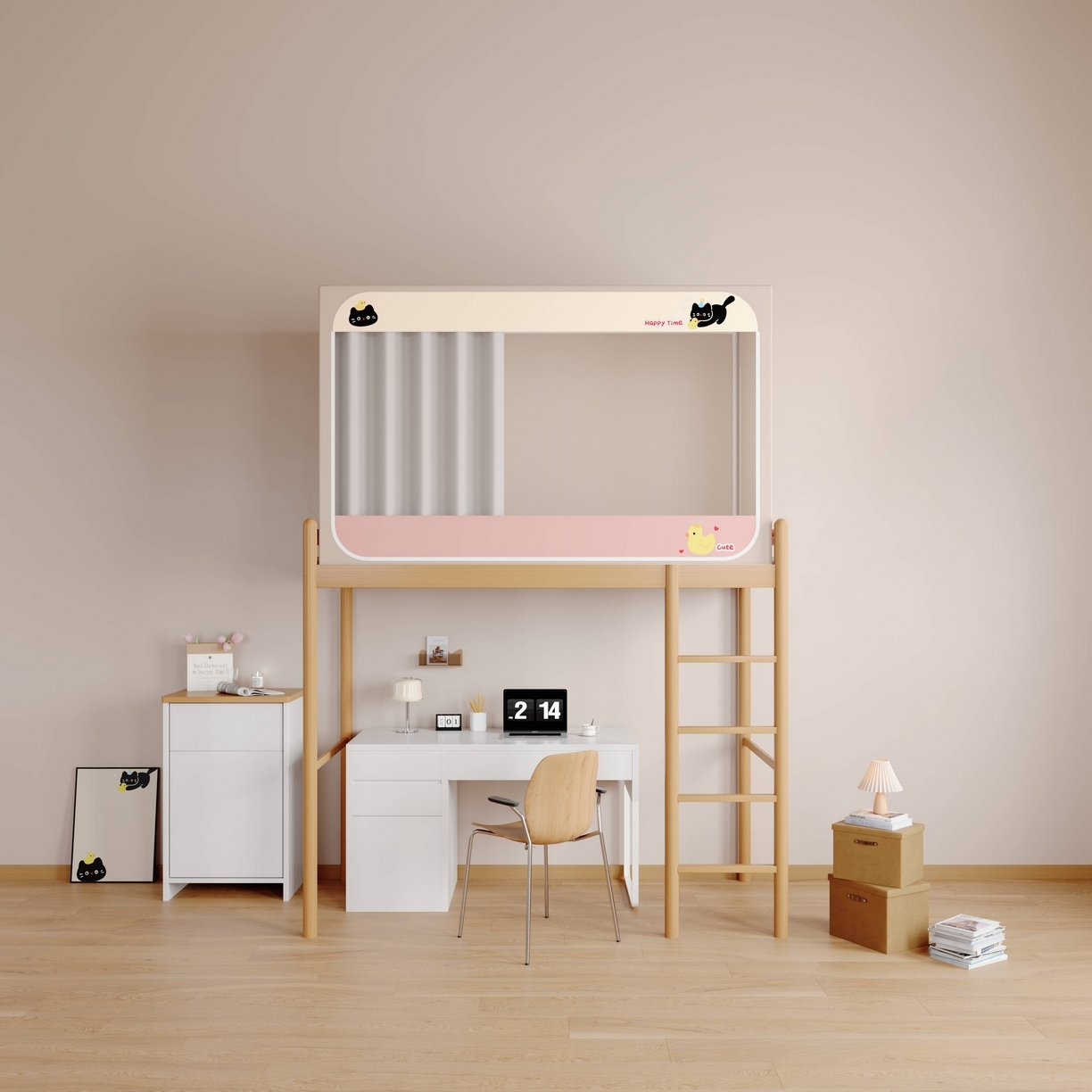 91家纺网 家纺一手货源 找家纺 （总）卓尔居 2025新款强遮光学生宿舍上下铺遮光蚊帐床帘-遮光大师