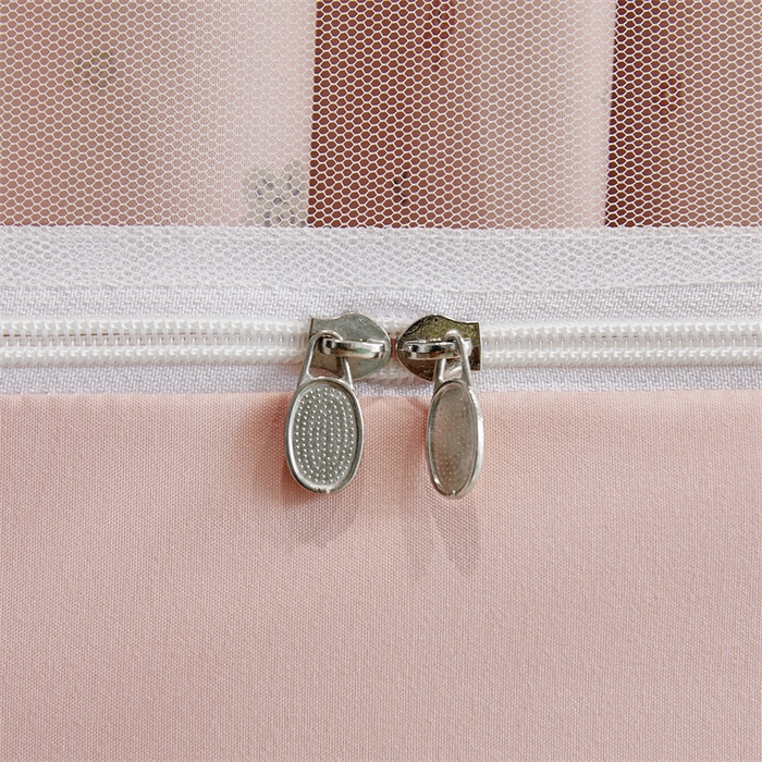 91家纺网 家纺一手货源 找家纺 梦尔佳蚊帐2025新款学生宿舍遮光床帘蚊帐 花间絮语玉色