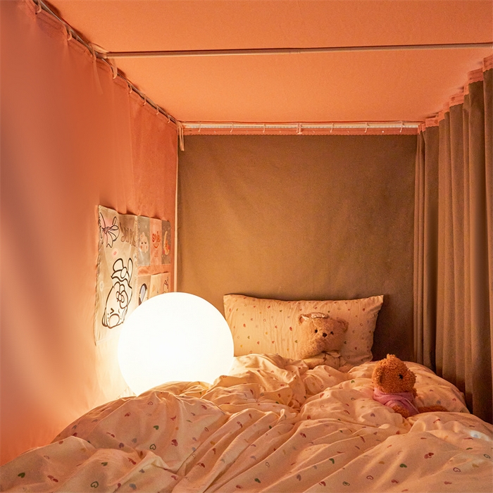 91家纺网 家纺一手货源 找家纺 梦尔佳蚊帐2025新款学生宿舍遮光床帘蚊帐 花间絮语玉色