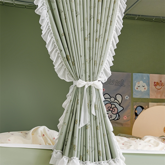 91家纺网 家纺一手货源 找家纺 梦尔佳蚊帐2025新款学生宿舍遮光床帘蚊帐 奶熊眠眠