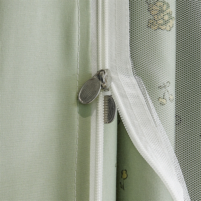 91家纺网 家纺一手货源 找家纺 梦尔佳蚊帐2025新款学生宿舍遮光床帘蚊帐 奶熊眠眠