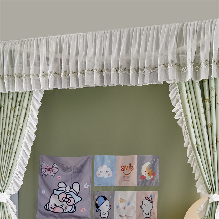 91家纺网 家纺一手货源 找家纺 梦尔佳蚊帐2025新款学生宿舍遮光床帘蚊帐 奶熊眠眠