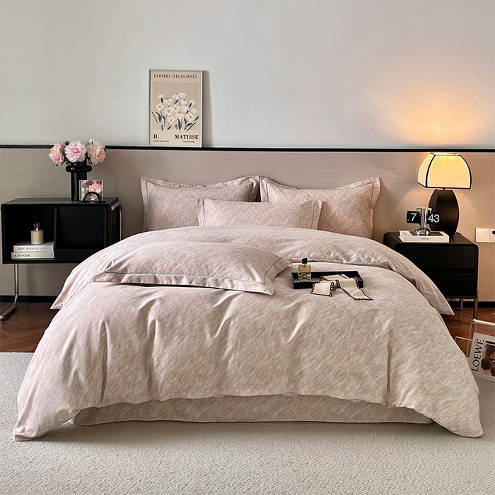 91家纺网 家纺一手货源 找家纺 （总）帛美家纺 2025年新款加厚磨毛印花四件套