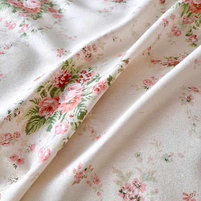 91家纺网 家纺一手货源 找家纺 帛美家纺 2025年新款加厚纯棉全棉磨毛印花四件套 繁花似锦米