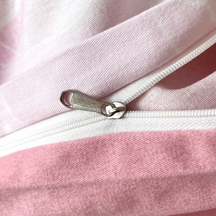 91家纺网 家纺一手货源 找家纺 帛美家纺 2025年新款加厚纯棉全棉磨毛印花四件套 花香满园-粉