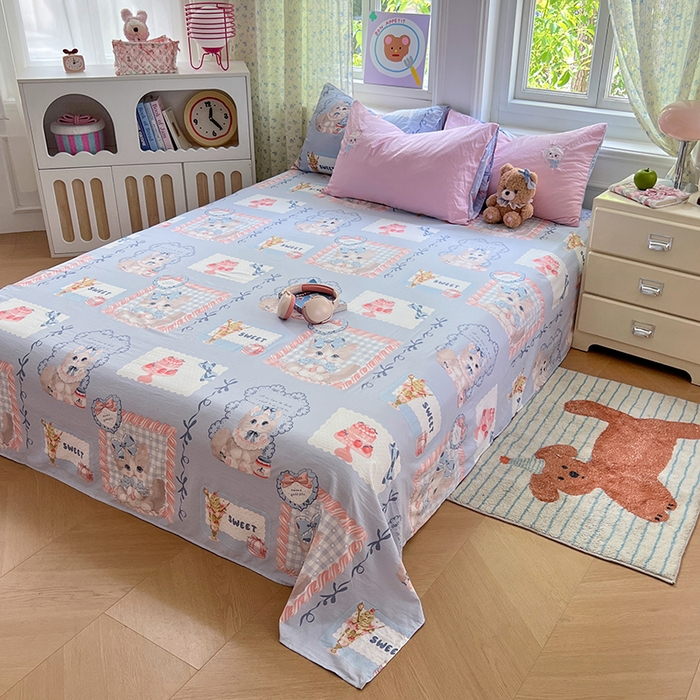 91家纺网 家纺一手货源 找家纺 优尚佳生活馆 2025新款水洗棉印花贴布绣四件套【提供买家秀】 安吉拉