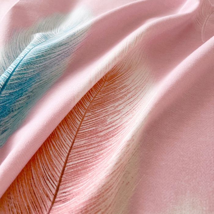 91家纺网 家纺一手货源 找家纺 帛美家纺 2025年新款加厚纯棉全棉磨毛印花四件套 秋野眠-粉