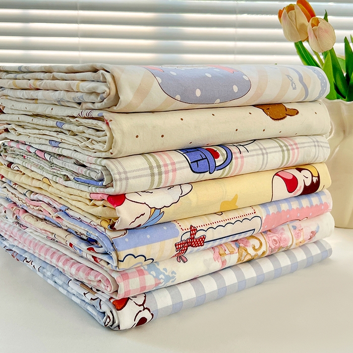 优尚佳生活馆 2025新款亲肤水洗棉印花床单单品床单单件单床单 组合图仅供展示