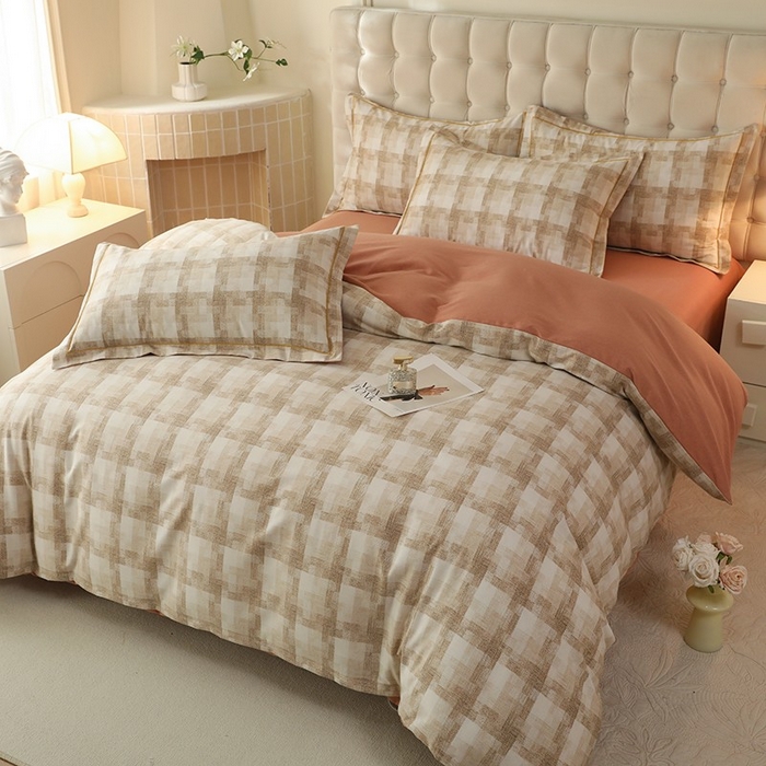 91家纺网 家纺一手货源 找家纺 帛美家纺 2025年新款加厚纯棉全棉磨毛印花四件套 施华洛