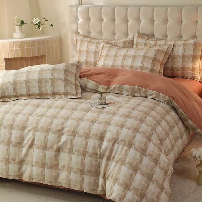 91家纺网 家纺一手货源 找家纺 帛美家纺 2025年新款加厚纯棉全棉磨毛印花四件套 施华洛