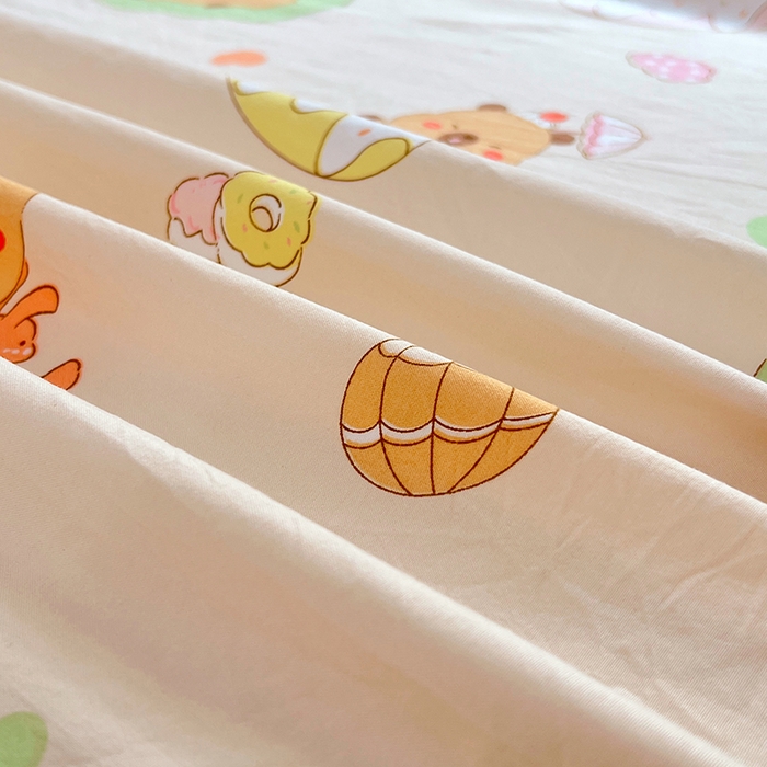 91家纺网 家纺一手货源 找家纺 优尚佳生活馆 2025新款亲肤水洗棉印花床单单品床单单件单床单 床单款-卡皮巴拉