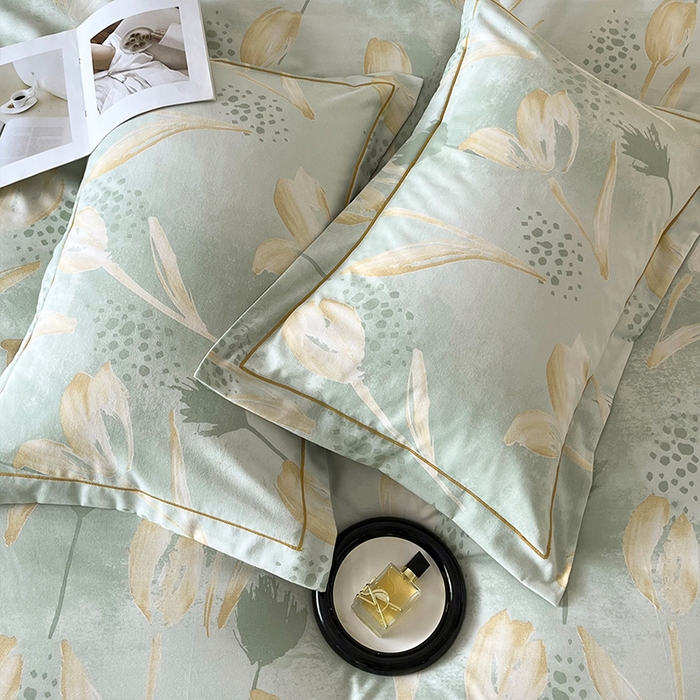 91家纺网 家纺一手货源 找家纺 帛美家纺 2025年新款加厚纯棉全棉磨毛印花四件套 往事随风