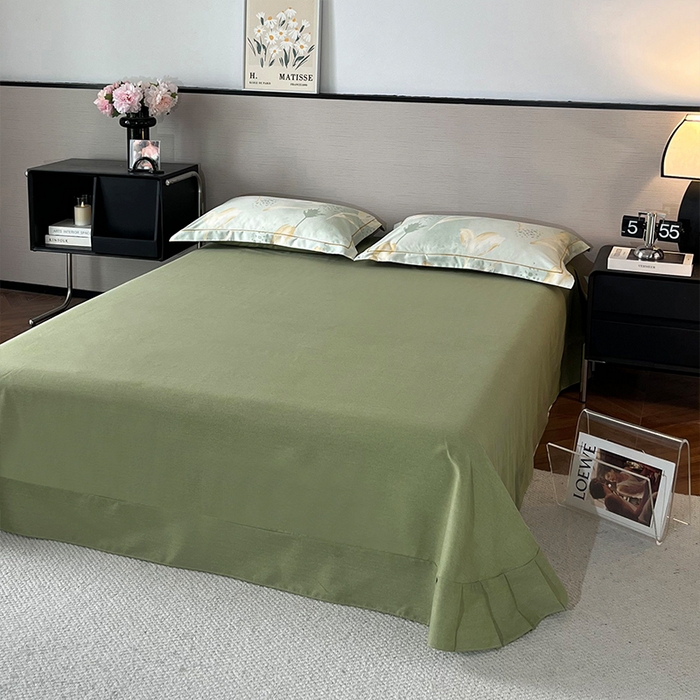 91家纺网 家纺一手货源 找家纺 帛美家纺 2025年新款加厚纯棉全棉磨毛印花四件套 往事随风