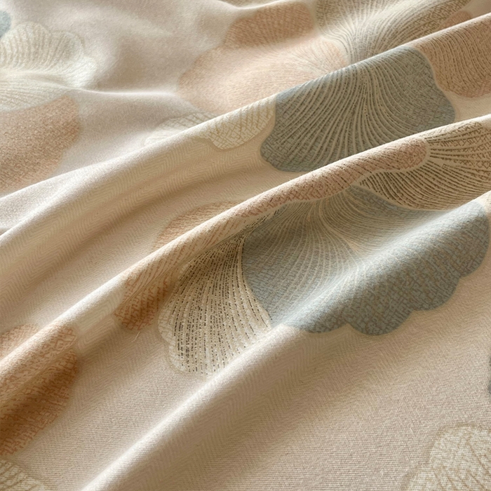 91家纺网 家纺一手货源 找家纺 帛美家纺 2025年新款加厚纯棉全棉磨毛印花四件套 乌木茶香-米