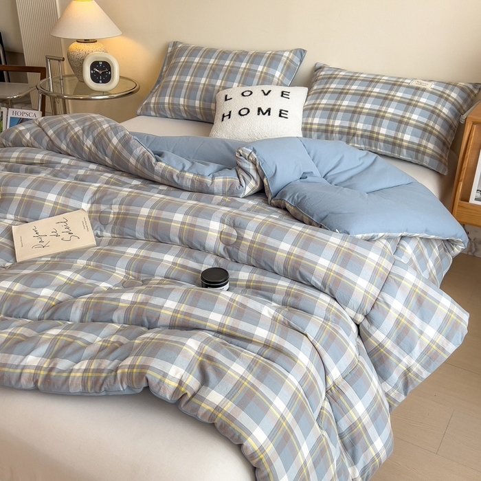 91家纺网 家纺一手货源 找家纺 （总）宝士康家纺 2025新品10A抗菌无印风学生季春秋被/被芯/跨境/外贸