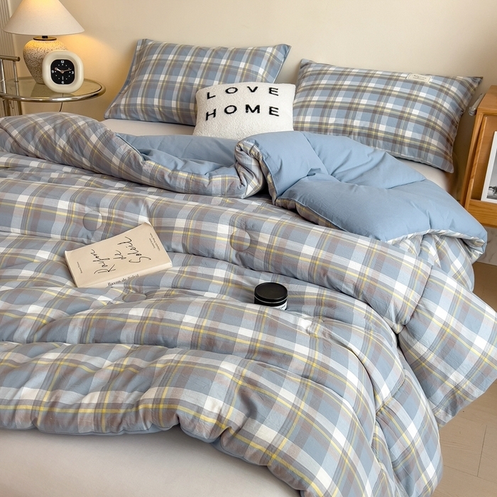 91家纺网 家纺一手货源 找家纺 （总）宝士康家纺 2025新品10A抗菌无印风学生季春秋被/被芯/跨境/外贸