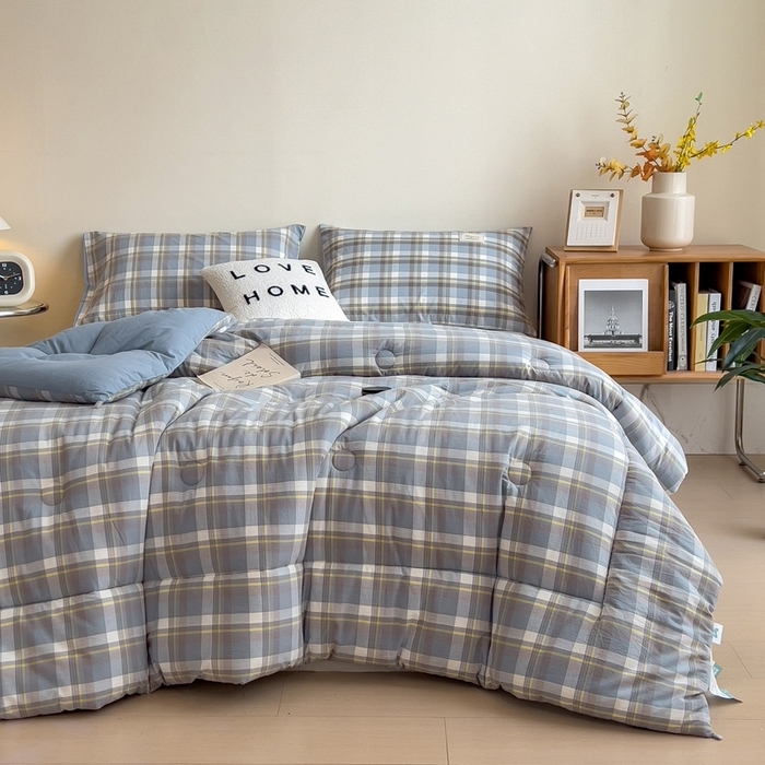 91家纺网 家纺一手货源 找家纺 （总）宝士康家纺 2025新品10A抗菌无印风学生季春秋被/被芯/跨境/外贸