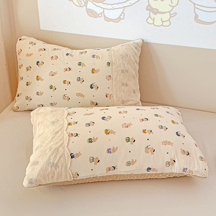 91家纺网 家纺一手货源 找家纺 （总）Mata蔓塔家 2025新款云感针织全棉纯棉花边豆豆被冬被春秋被被子被芯