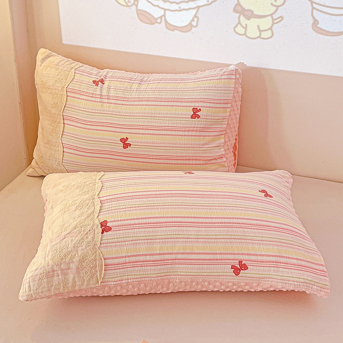 91家纺网 家纺一手货源 找家纺 Mata蔓塔家 2025新款云感针织全棉纯棉花边豆豆被冬被春秋被被子被芯 遇见彩虹