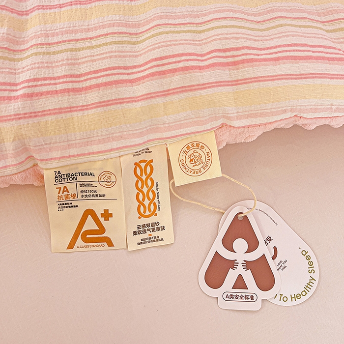 91家纺网 家纺一手货源 找家纺 Mata蔓塔家 2025新款云感针织全棉纯棉花边豆豆被冬被春秋被被子被芯 遇见彩虹