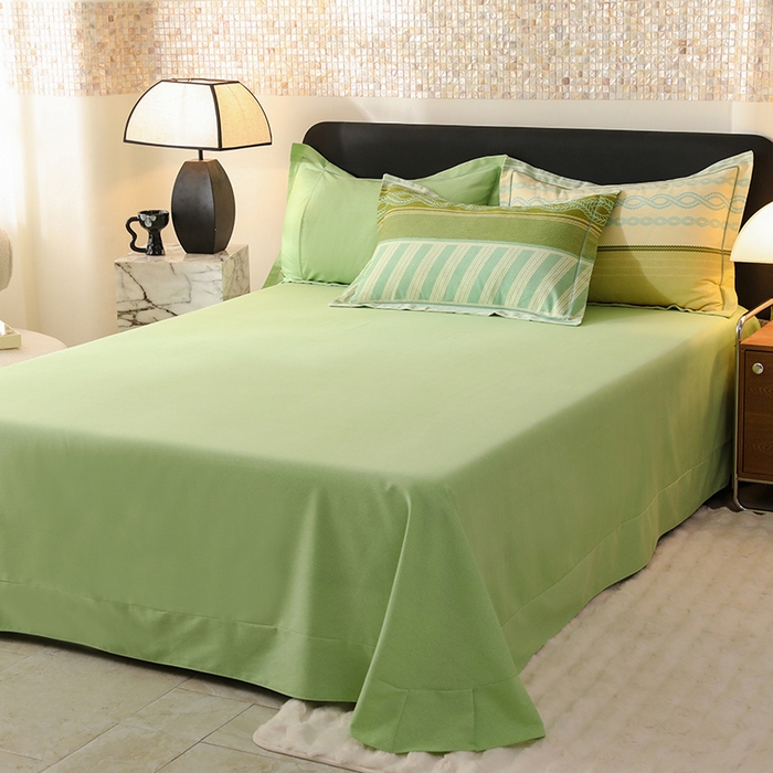 91家纺网 家纺一手货源 找家纺 帛美家纺 2025年新款加厚纯棉全棉磨毛印花四件套 竹取