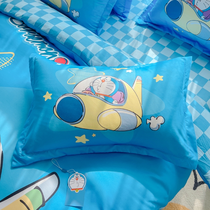 宝薇 2025卡通款加厚生态磨毛四季款枕套学生款宿舍款枕头套单枕套单品枕套单件枕套 飞机叮当