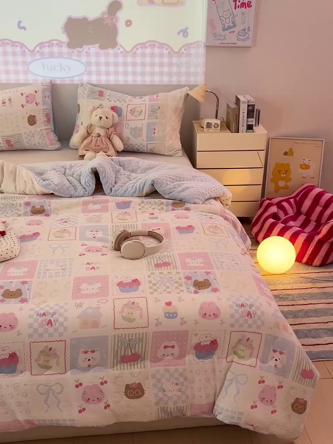 91家纺网 家纺一手货源 找家纺 Mata蔓塔家 2025新款云感针织全棉纯棉花边豆豆被冬被春秋被被子被芯 奶油块块