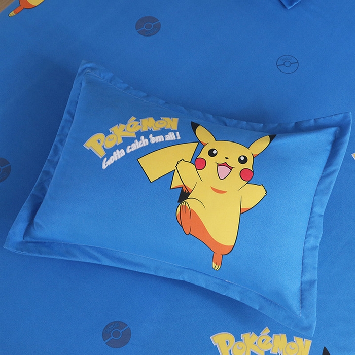 宝薇 2025卡通款加厚生态磨毛四季款枕套学生款宿舍款枕头套单枕套单品枕套单件枕套 萌萌皮卡