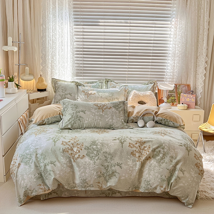 91家纺网 家纺一手货源 找家纺 （总）简约家纺 2025新款全棉磨毛四件套