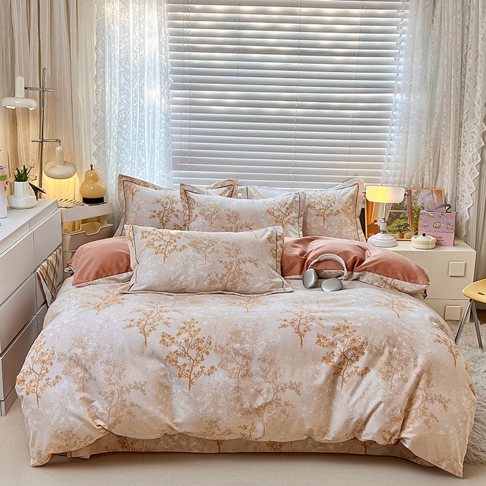 91家纺网 家纺一手货源 找家纺 （总）简约家纺 2025新款全棉磨毛四件套