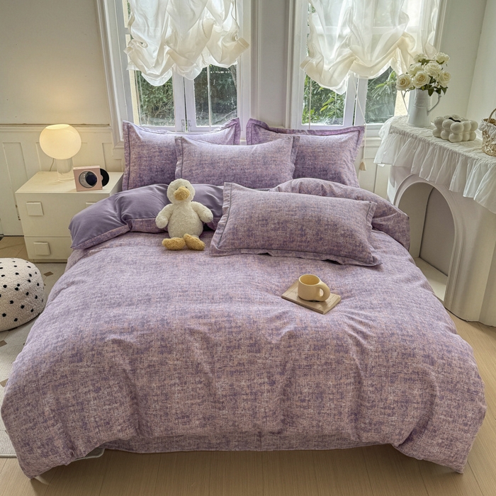 91家纺网 家纺一手货源 找家纺 （总）简约家纺 2025新款全棉磨毛四件套